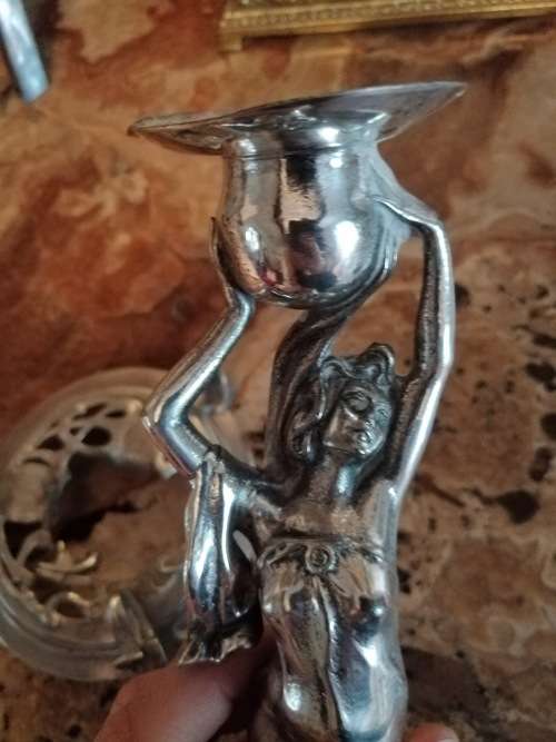 Reserved for Roblance WMF Art Nouveau Candle Stick : for Repair