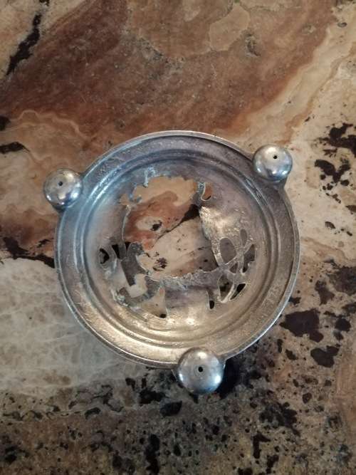 Reserved for Roblance WMF Art Nouveau Candle Stick : for Repair