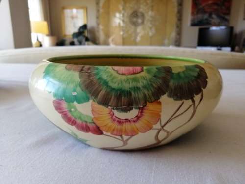 RESERVED FOR BRIAN Clarice Cliff Bizarre Viscaria Pattern Bowl