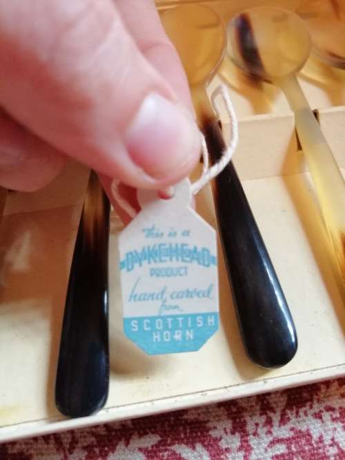 Dyke Head Genuine Scottish Horn Egg Spoons