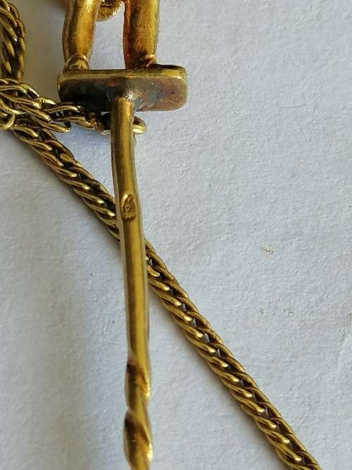 Napoloen collector ! Outstanding 18ct Yellow Gold Jabot Pin with the Figure of Napoleon