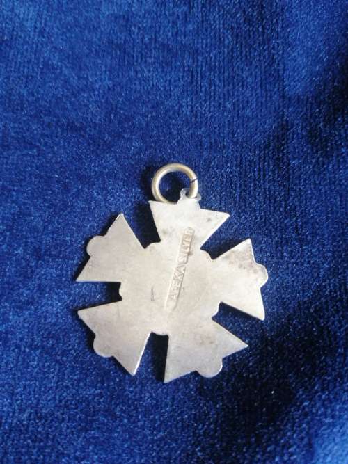 Israel Silver Mafeka Cross Fob/ Pendant