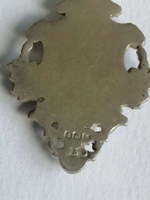 Silver and Rose Gold Fob Medallion