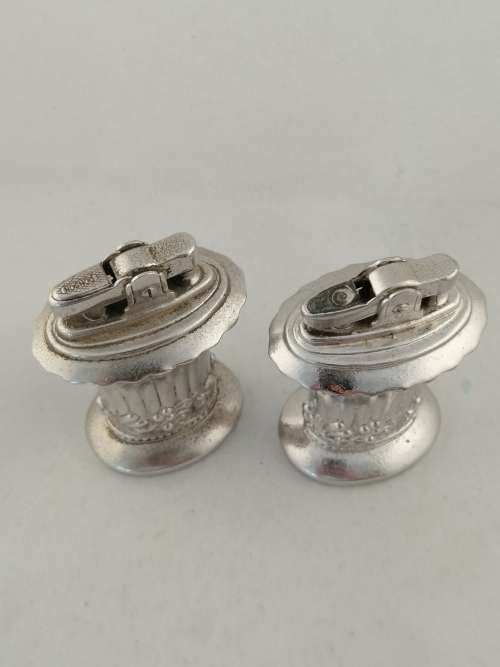 Newport Silver Plated Ronson Table Lighters: Not working