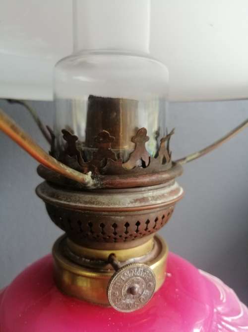 A Beautiful Working Kosmos Brenner Oil Lamp