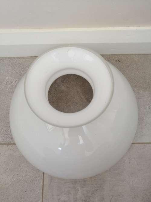 Large White Glass Shade