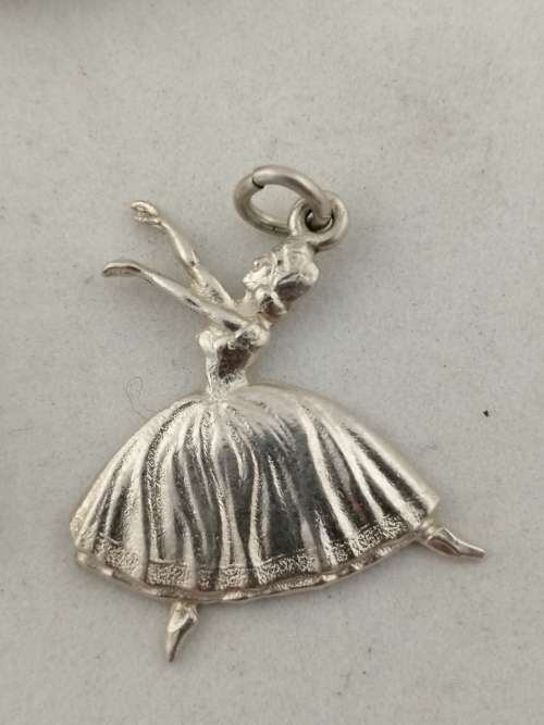 Candida Silver Ballerina Pendant, Brooch and Earring Set
