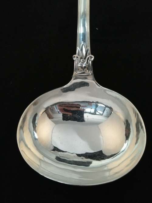 An Oustanding Silver Plate Soup Ladle