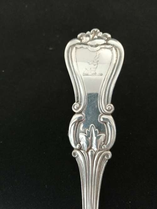 An Oustanding Silver Plate Soup Ladle