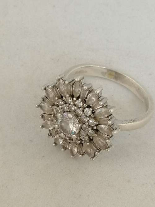 Silver and Cubic Zirconia Ring