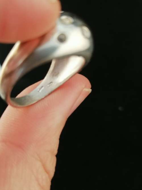 Silver and Cubic Zirconia Ring