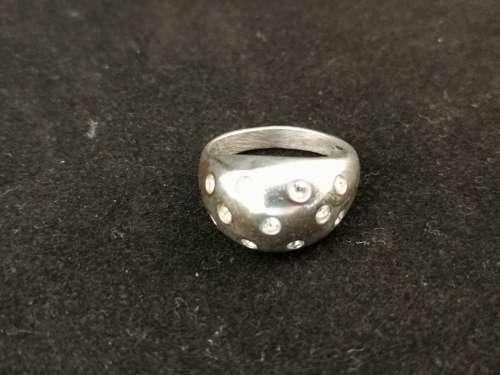 Silver and Cubic Zirconia Ring