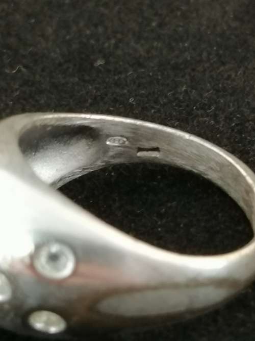 Silver and Cubic Zirconia Ring