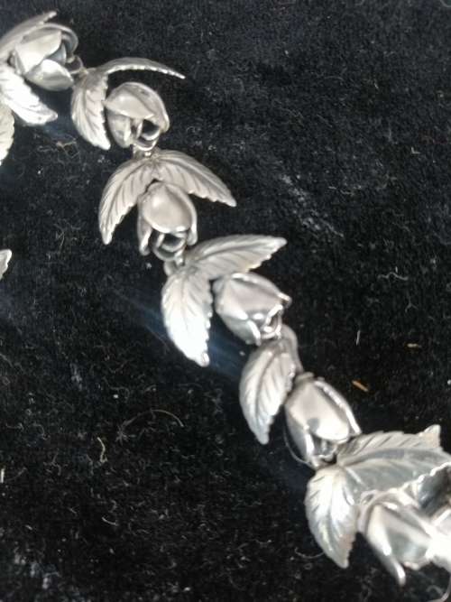 A GORGEOUS VINTAGE DANISH SILVER BRACELET AND RING MADE BY SILVERSMITH  S.CHRISTIAN FOGH