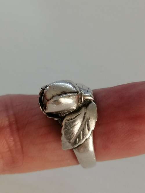A GORGEOUS VINTAGE DANISH SILVER BRACELET AND RING MADE BY SILVERSMITH  S.CHRISTIAN FOGH