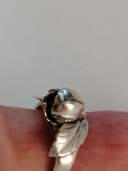 A GORGEOUS VINTAGE DANISH SILVER BRACELET AND RING MADE BY SILVERSMITH  S.CHRISTIAN FOGH