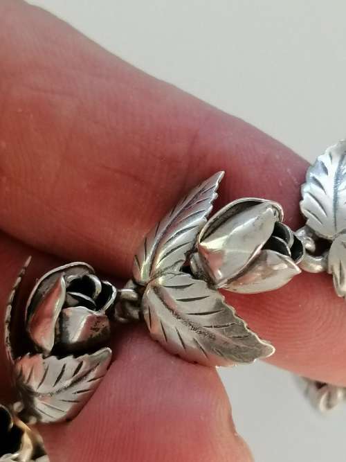 A GORGEOUS VINTAGE DANISH SILVER BRACELET AND RING MADE BY SILVERSMITH  S.CHRISTIAN FOGH