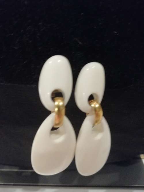 Wow!!! Beautiful Dominique Denaive Earrings Parisian jewlery designer