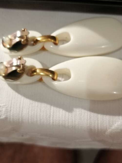 Wow!!! Beautiful Dominique Denaive Earrings Parisian jewlery designer