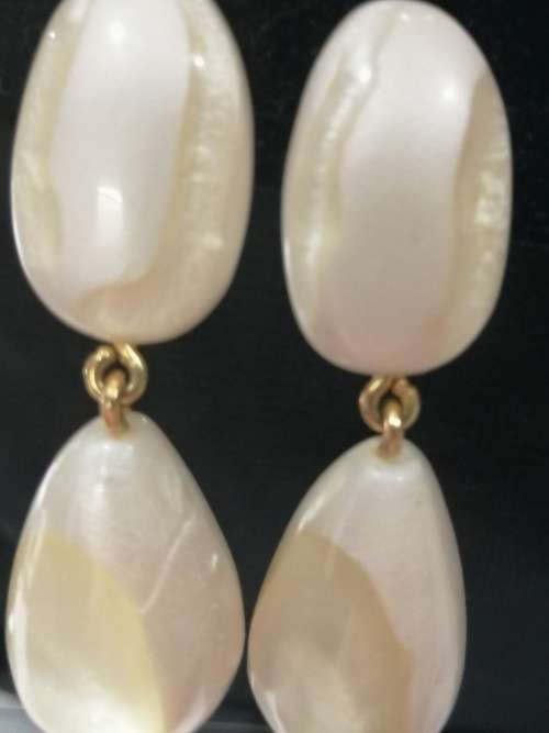 Wow !!! Beautiful  Drop Earrings designed by famous Parisian Jeweler Dominique Denaive