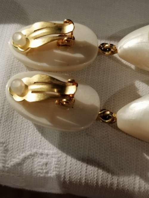 Wow !!! Beautiful  Drop Earrings designed by famous Parisian Jeweler Dominique Denaive