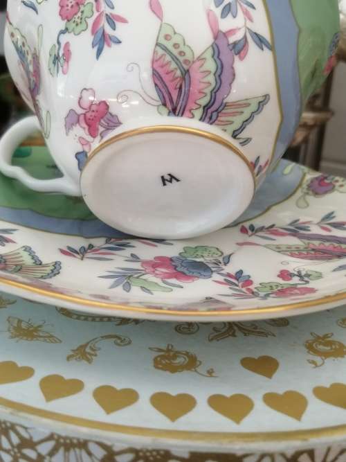 A BOXED WEDGEWOOD`THE TEA STORY COLLECTION` NEVER USED CUP AND SAUCER