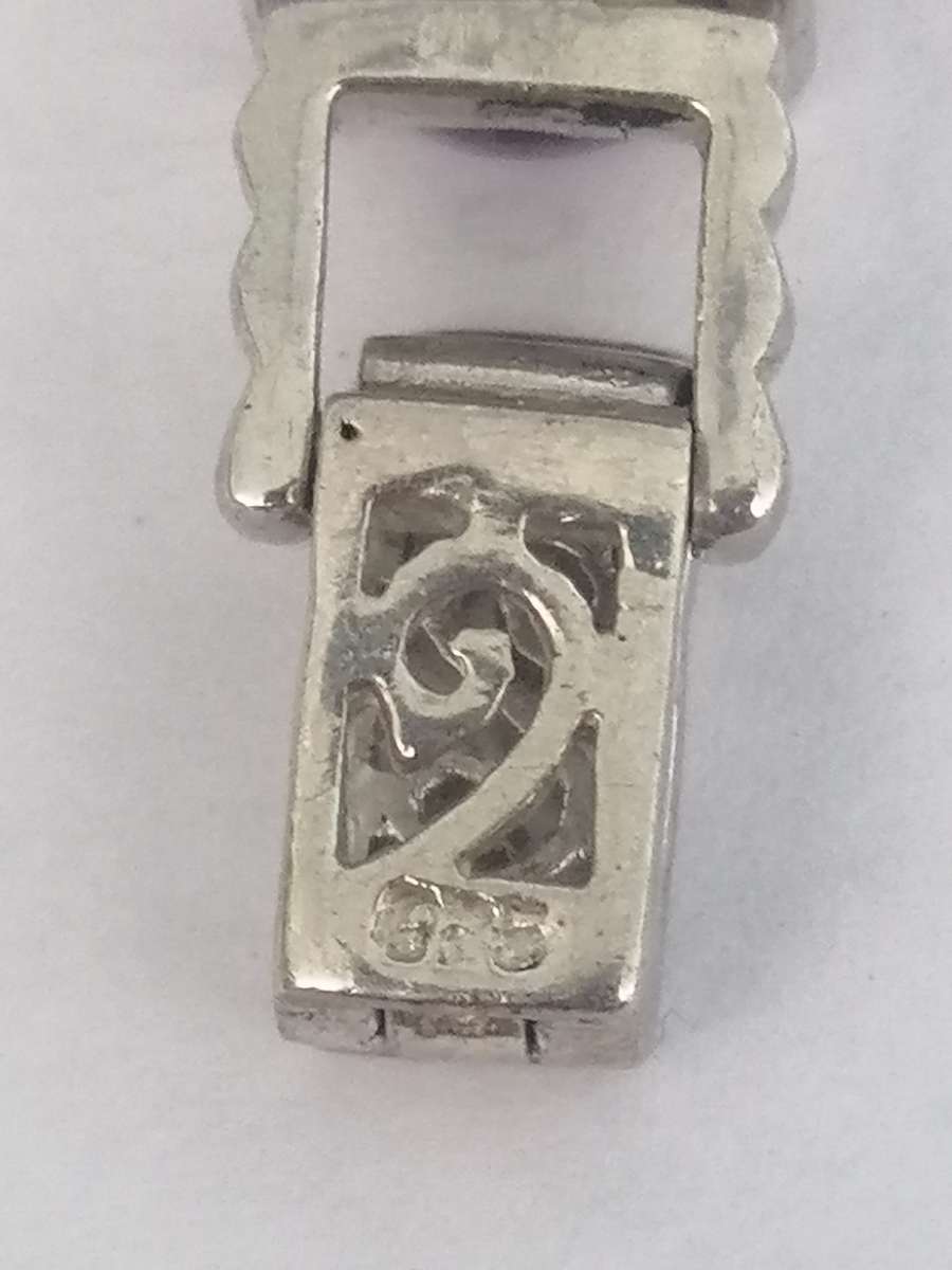 Gorgeous Sterling Silver Bracelet Set with Semi Precious Stones