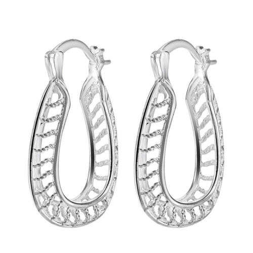 925 Sterling Silver Hoop Woman's Earings