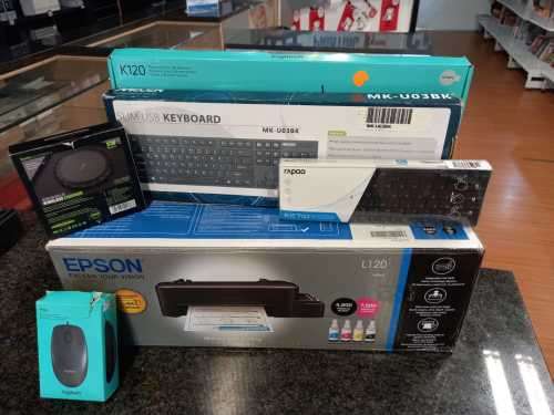 Huge combo deal**printer,RETAIL R5000 - 3 keyboard,wireless charger please read description