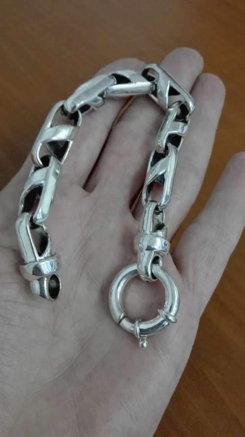 925 STERLING SILVER ELECTROFORM SILVER BRACELET