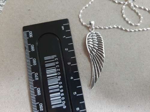 BEAUTIFUL CHAIN WITH ANGEL WING 925 STERLING SILVER