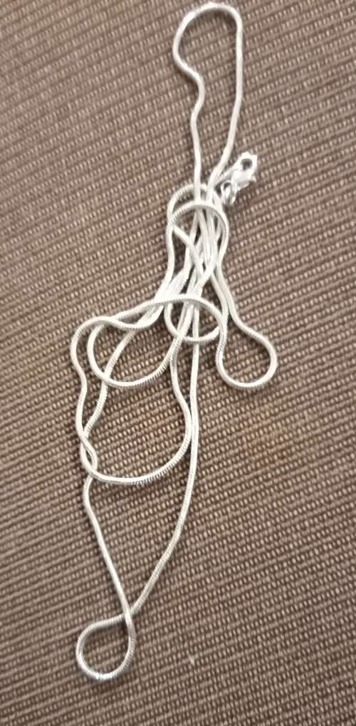70cm Sterling silver snake chain