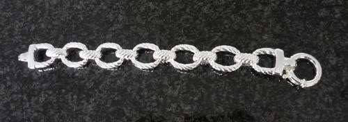 CHUNKY 925 STERLING SILVER "FILLED" BRACELETS