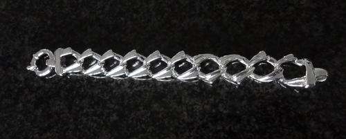 CHUNKY 925 STERLING SILVER "FILLED" BRACELETS