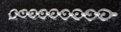 CHUNKY 925 sterling silver FILLED BRACELET