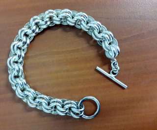 MAGNIFICENT 925 STERLING SILVER DOUBLE BELCHER