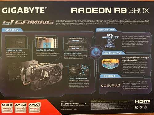 Gigabyte Radeon R9 380X Graphics Card
