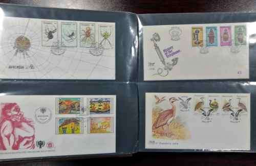 Homelands mid to last issues FDCs x 90+ in neat album