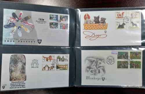 Homelands mid to last issues FDCs x 90+ in neat album