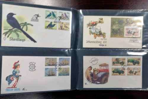 Homelands mid to last issues FDCs x 90+ in neat album