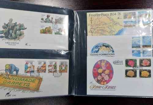 Homelands mid to last issues FDCs x 90+ in neat album