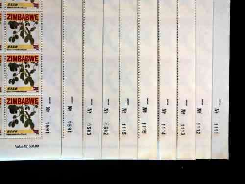 Zimbabwe CV £300 -  2006 Trees of the year $150 full sheets x 10 - Superb