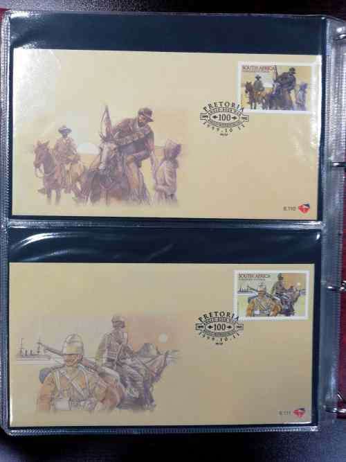 Later RSA covers x 85 in Ideal album - fresh ! incl R20 fish eagle, scarcer first day sheets etc