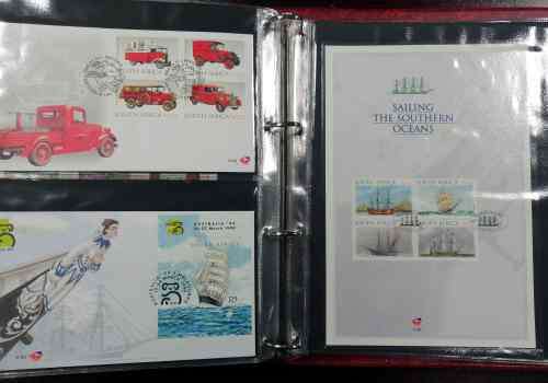 Later RSA covers x 85 in Ideal album - fresh ! incl R20 fish eagle, scarcer first day sheets etc