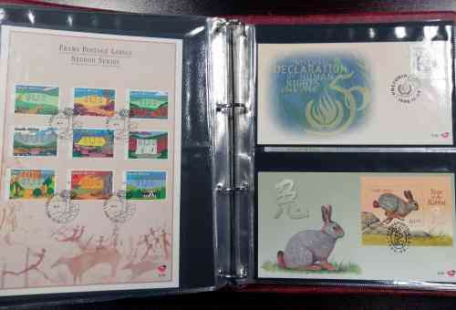 Later RSA covers x 85 in Ideal album - fresh ! incl R20 fish eagle, scarcer first day sheets etc