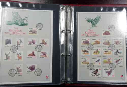 Later RSA covers x 85 in Ideal album - fresh ! incl R20 fish eagle, scarcer first day sheets etc