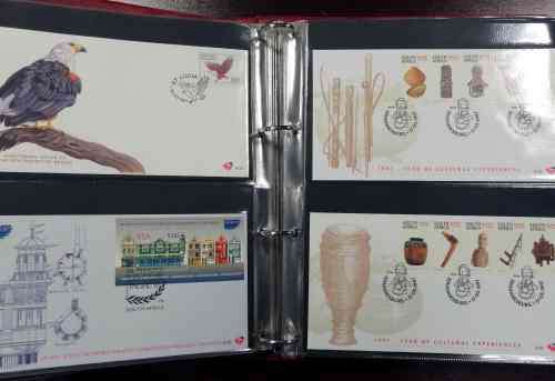 Later RSA covers x 85 in Ideal album - fresh ! incl R20 fish eagle, scarcer first day sheets etc