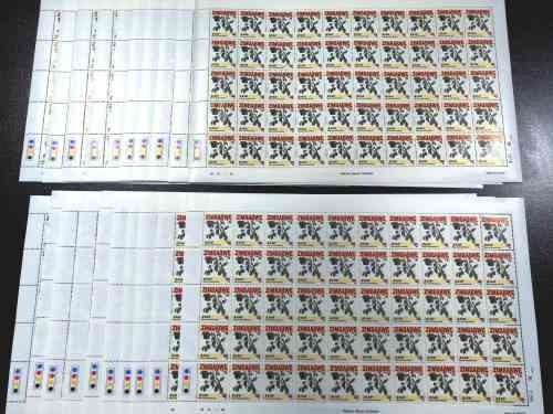Zimbabwe CV £600 ( R11 700) -  2006 Trees of the year $150 full sheets x 20 - Superb