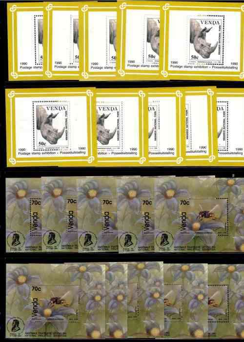 Homelands U.M.M. Minisheets Bulk clearance - CV R 2200+  10 x of each