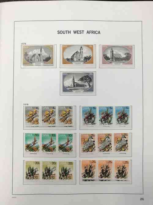 DAVO Album - S.W.A 1973 to 1990 Complete* with U.M.M. stamps and m/sheets